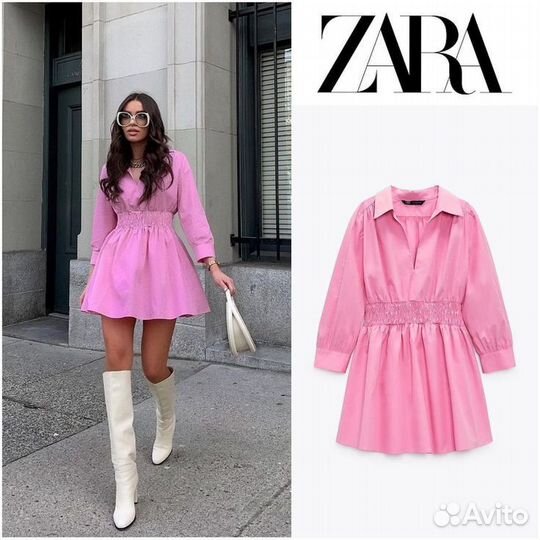 Платье zara зара мини