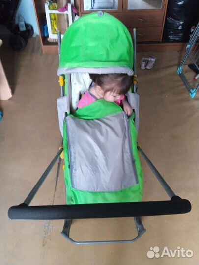 Детские санки с колесами