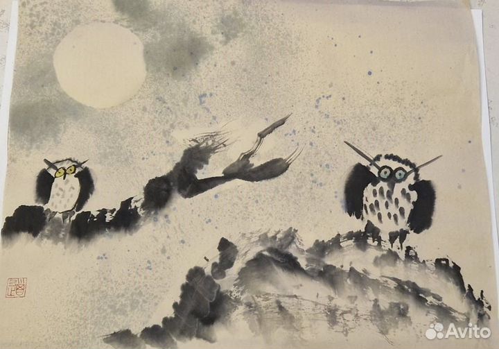 Восточная живопись суми-э