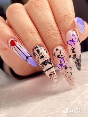Наращивание ногтей с любым дизайном