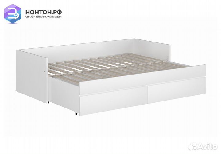 Кровать раздвижная Кастор белая