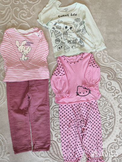 Вещи пакетом для девочки р.92-98
