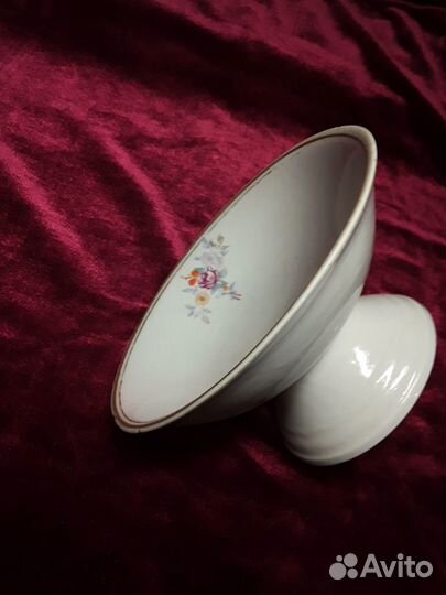 Ваза конфетница фарфор 1952 г.Винтаж СССР ретро