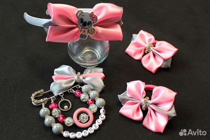 Набор для создания ободка, резинок и булавки