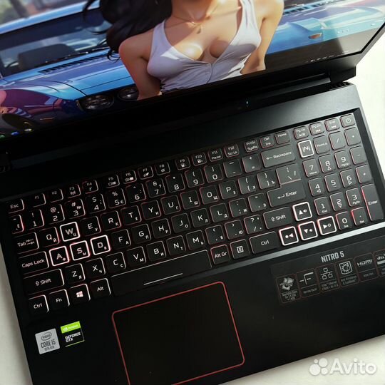 Игровой ноутбук Acer Nitro i5-10Gen/GTX1660TI/144H