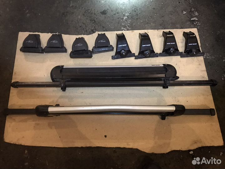 Багажник mont blanc с креплением под лыжи