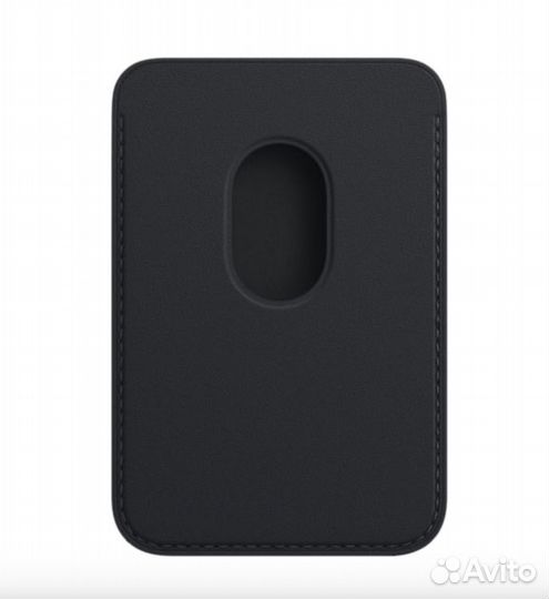 Apple Leather Wallet Mag Safe Black
