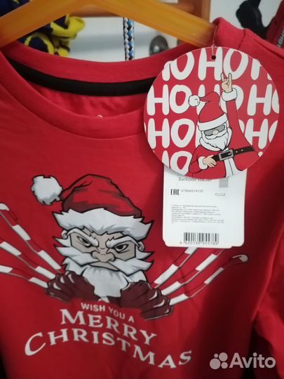 Лонгслив с дедом морозом) 152