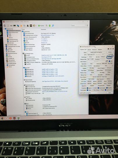Новый Acer 15.6 core i5/8Gb/Intel Iris XE 1Gb/SSD