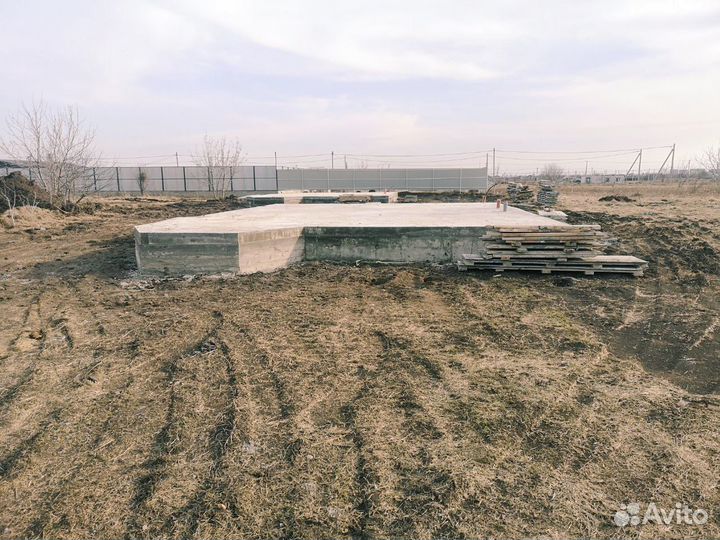 Бетонные работы отмостка