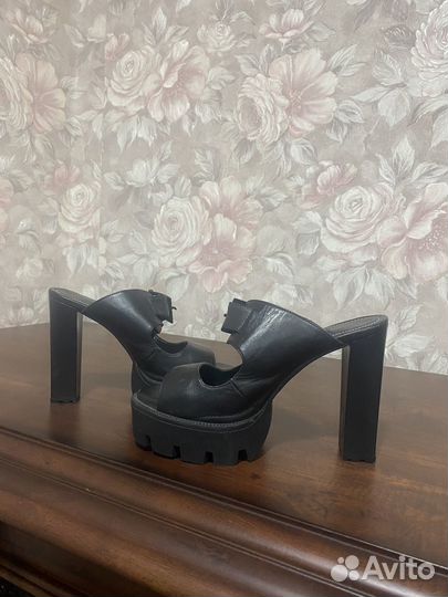 Сабо женские 37 размер натуральная кожа