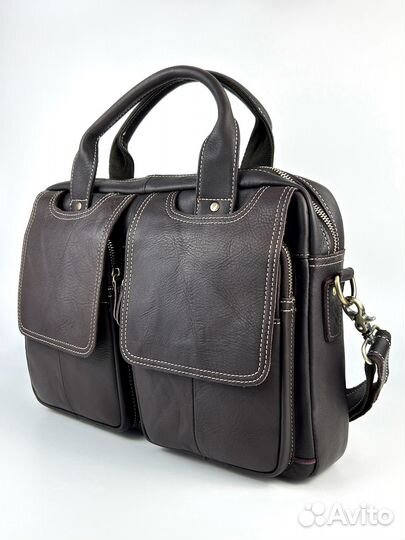 Мужская кожаная сумка для документов