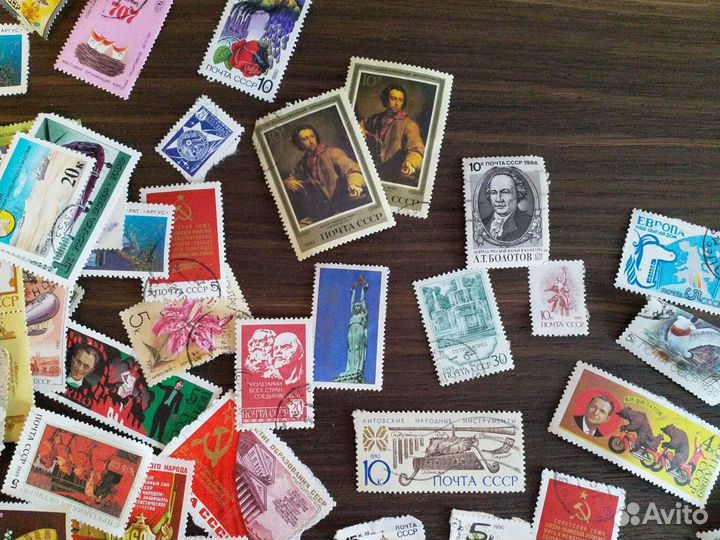 Почтовые марки СССР с конвертов и новые