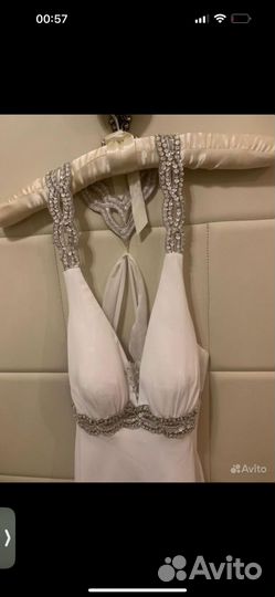 Вечернее платье в пол 42 44 белое