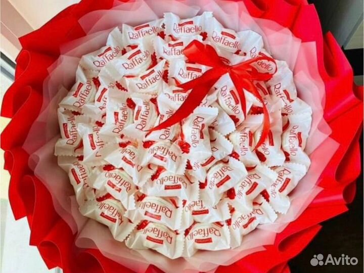 Съедобные букеты из конфет Рафаэлло