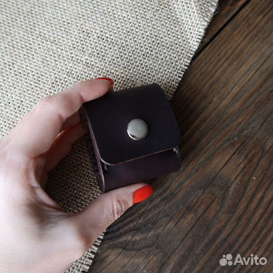 Чехол для AirPods натуральная кожа