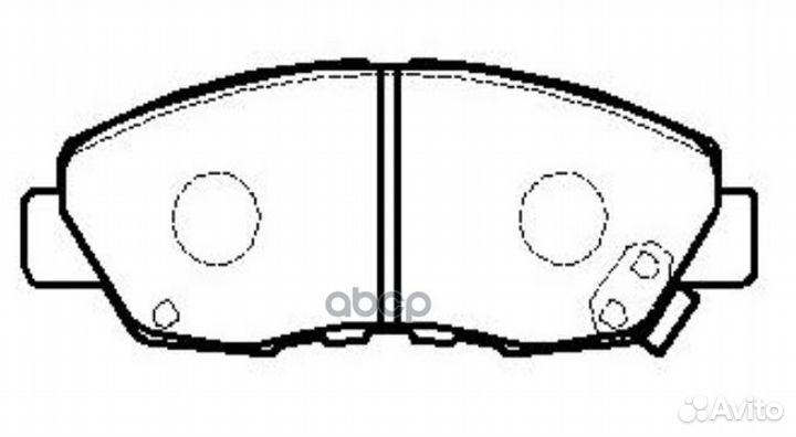 Ckho-4 Колодки тормозные дисковые перед G