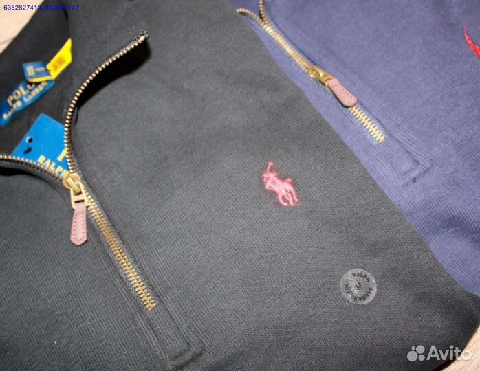 Polo Ralph Lauren джемпер полузамок черный (Арт.84309)