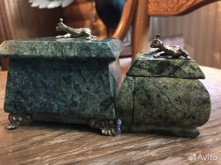 Шкатулка змеевик