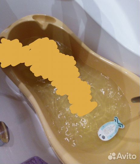 Ванночка для купания с горкой