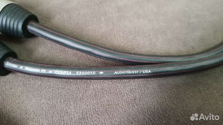 Кабель XLR Audioquest Red River pvc 0,75м