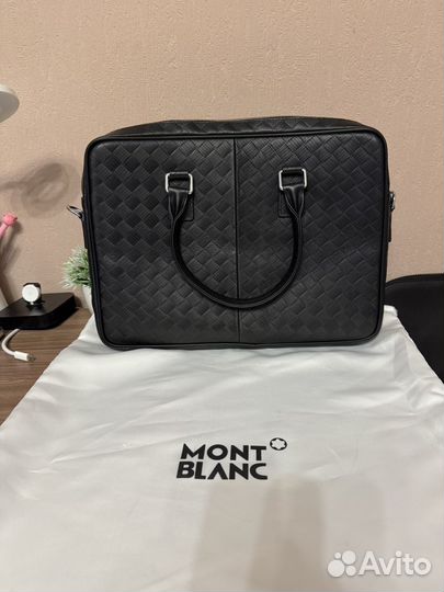 Montblanc мужской кожаный портфель