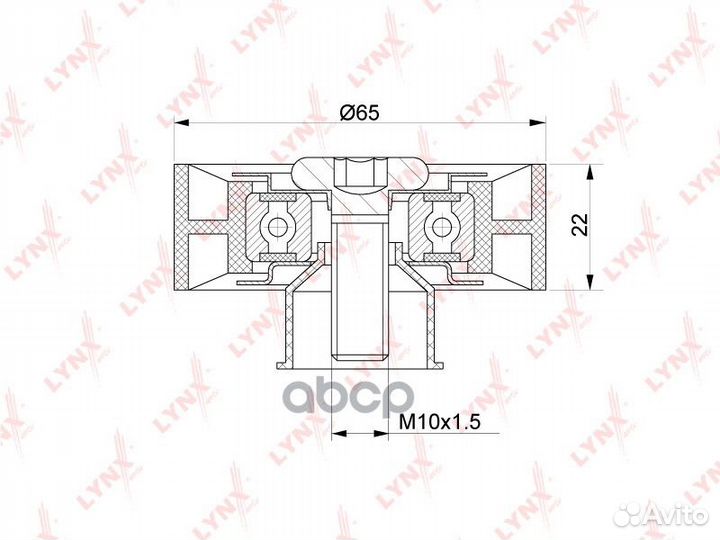 Ролик обводной навесного оборудования PB7215 LY