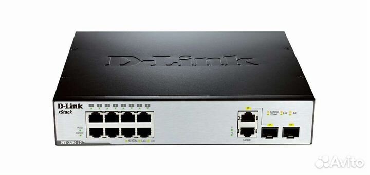 Управляемый коммутатор D-Link Des 3200-10