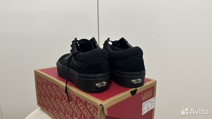 Кеды vans old skool platform 37 черные