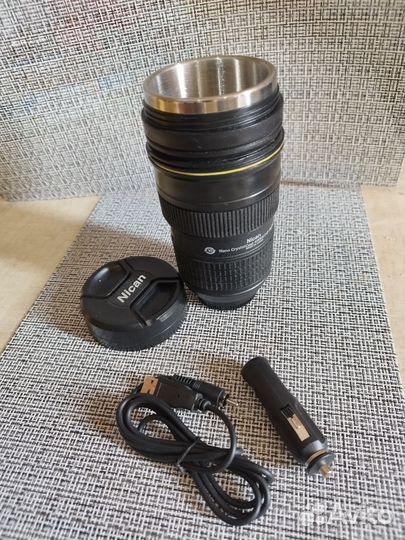 Термокружка с подогревом в форме Объектива