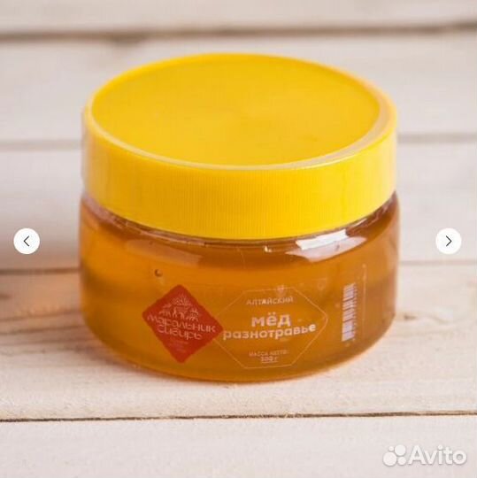 Мед с алтая, разнотравье / натуральный