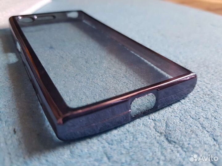 Чехол-Накладка Sony Xperia X compact Чёрный Кант