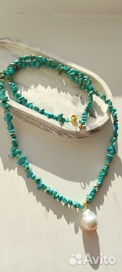 Колье чокер из натуральных камней