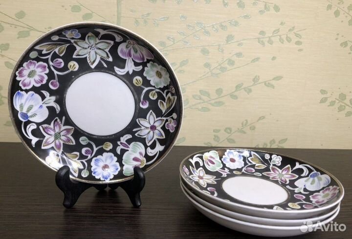 Старинное чайное блюдце. Вербилки. 1954-1963гг