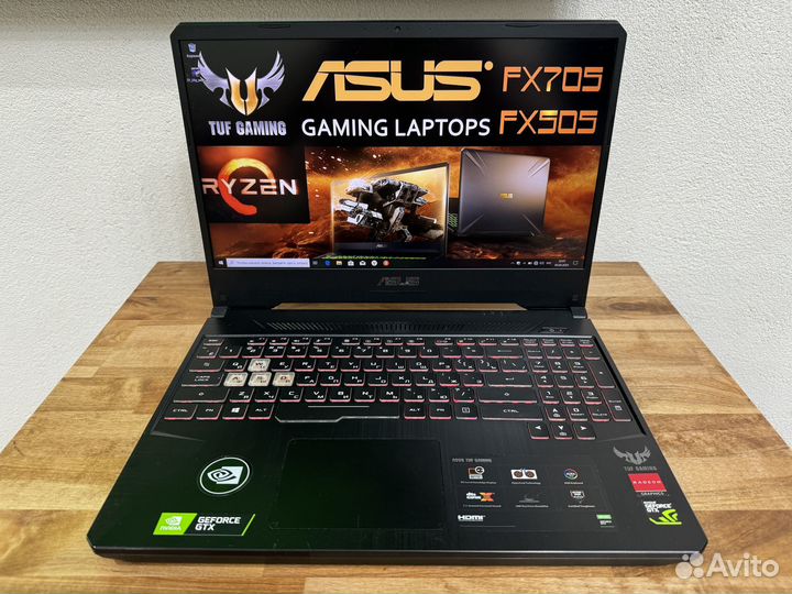 Монстр TUF Ryzen 5 8 ядер 12Gb GTX1650 SSD 512+HDD