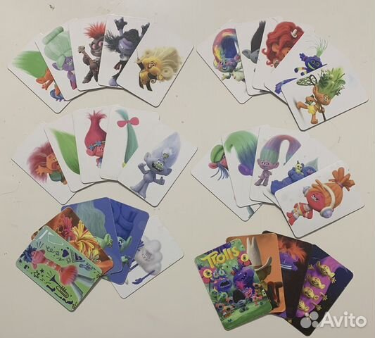 Карточки магнитные Тролли