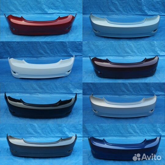 Задний бампер на Hyundai Солярис 2010