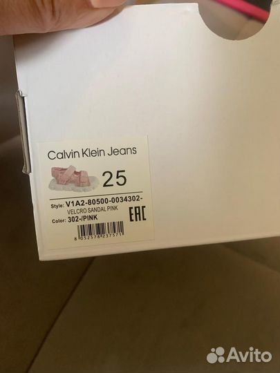 Сандалии для девочки calvin klein