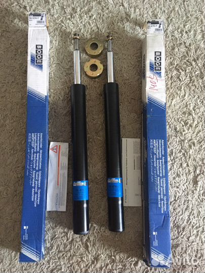 Новые передние амортизаторы Boge на BMW E34