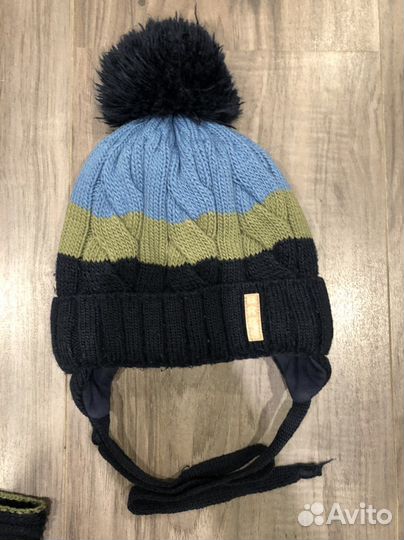 Комплект зимний шапка и Шарф для мальчика