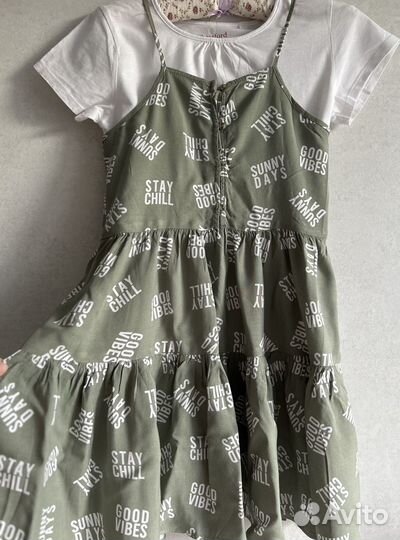 Вещи пакетом на девочку 140 146