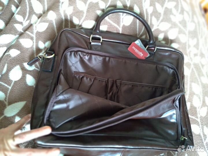 Новая мужская сумка-портфель mascotte нат. кожа