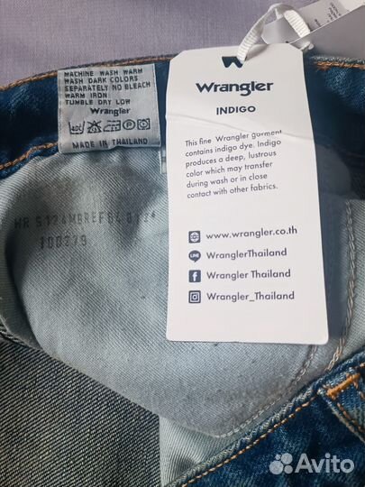 Мужские джинсы Wrangler made in Thailand w36/L 32