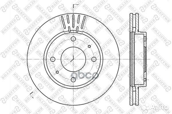 6020-3411V-SX диск тормозной передний Hyundai