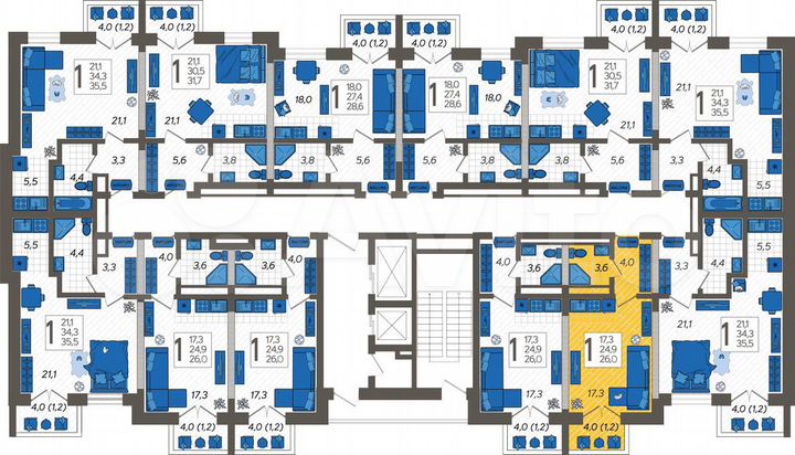 Квартира-студия, 26 м², 10/12 эт.