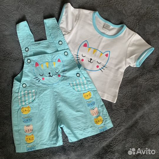 Костюм для новорожденного футболка шорты