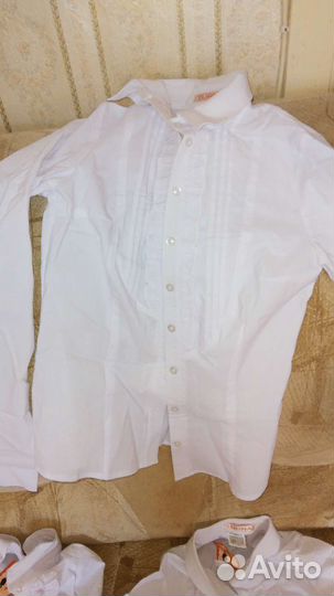 Блузка,рубашка белая розовая,оранжевая.новая