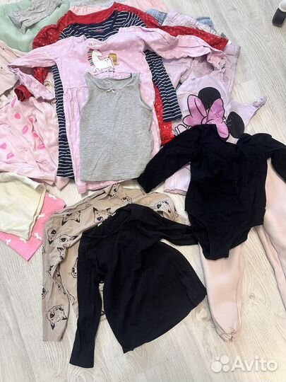 Большой пакет вещей на девочку 98-116 и crocs