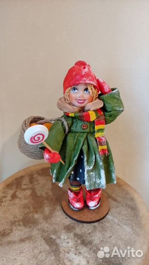 Ватные елочные игрушки