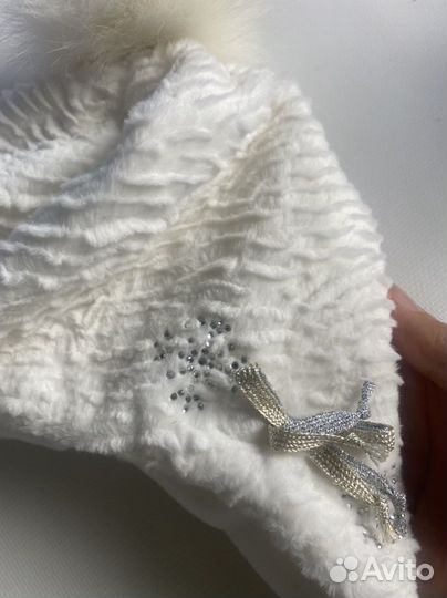 Шапка на девочку весна осень р 52